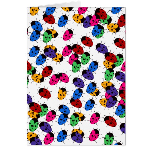 Cute Lady Bug Design Cards (Front)