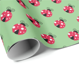 Cute Lady Bug Gift Wrapping Paper