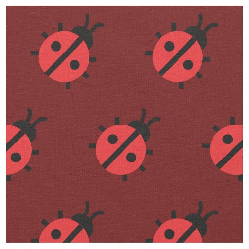 Cute Lady Bug Kid Baby Nursery Bug Insect Red Fabric