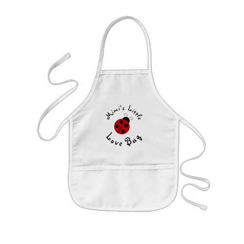 Cute Lady Bug Personalized Mimis Little Love Bug Kids Apron