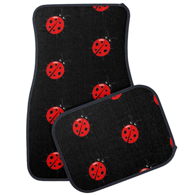 Cute Lady Bug Set of Car Mats (Set)