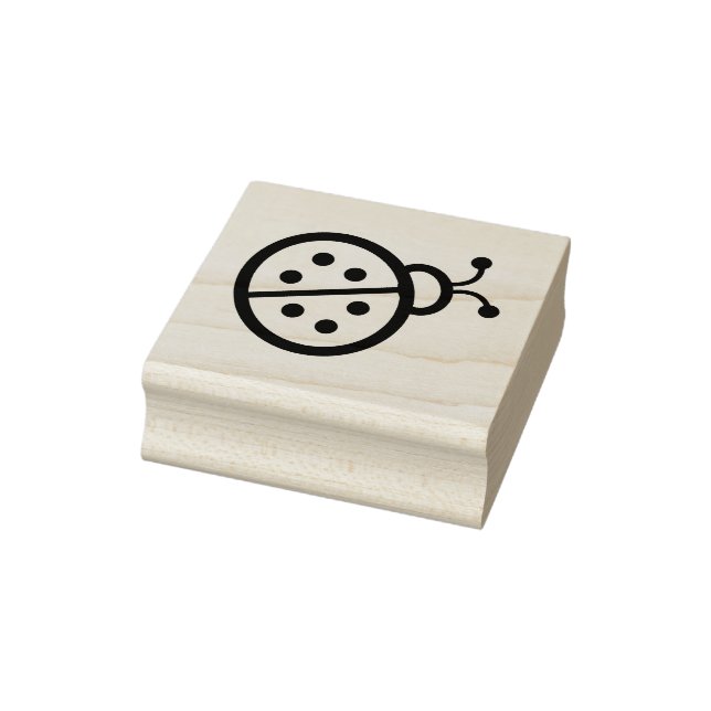 Cute Lady Bug Wood Art Stamp (Stamp)