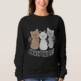 sweatshirt with cat design