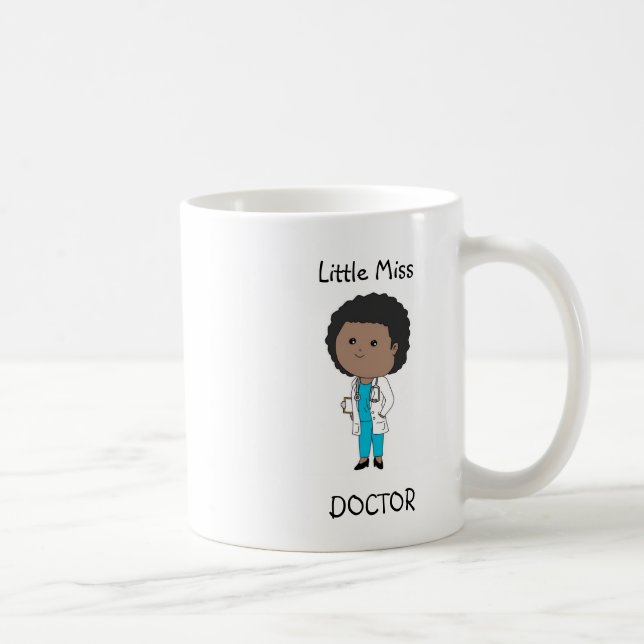 Cute Lady Doctor African American Mug (Right)