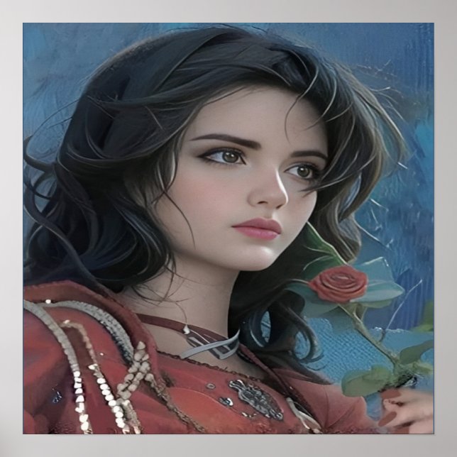 Cute Lady Poster (Front)