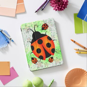 Cute Ladybirds Or Ladybugs Ipad Air Cover by sunnymars at Zazzle