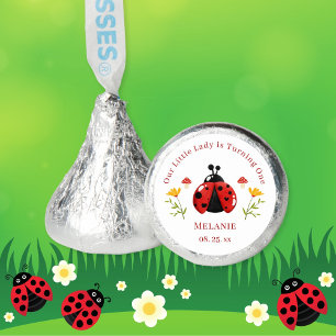 Cute Ladybug 1st Birthday Hershey's Candy Favors