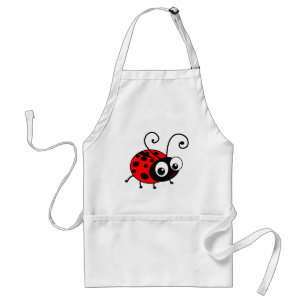 Cute Ladybug Adult Apron