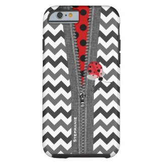 Cute Ladybug and Zipper iPhone 6 case