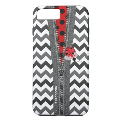Cute Ladybug and Zipper iPhone 7 Plus case