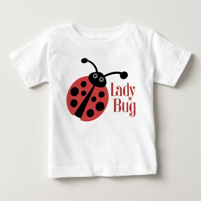 Cute Ladybug Animal Print Baby T-Shirt (Front)