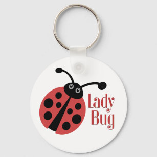 Cute Ladybug Animal Print Keychain