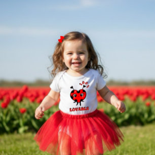 Cute ladybug baby bodysuit