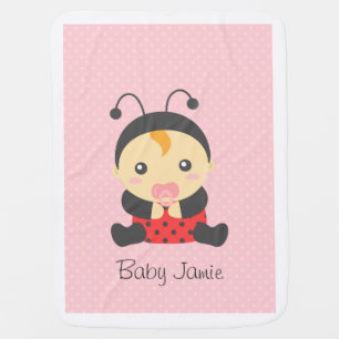 Cute Ladybug Baby Girl, For Toddlers Blanket