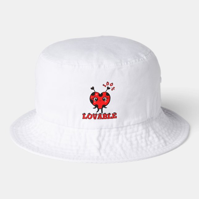 Cute ladybug  bucket hat (Front)