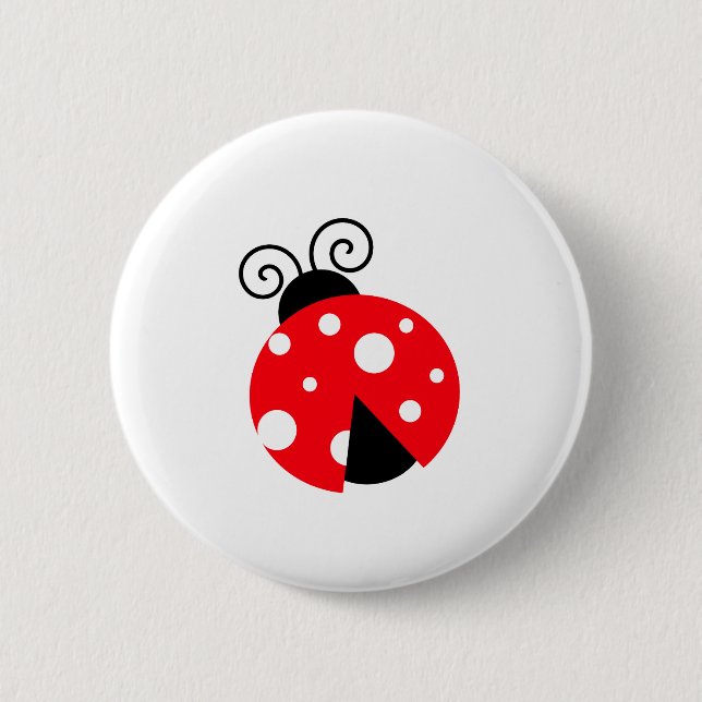 Cute Ladybug Button (Front)