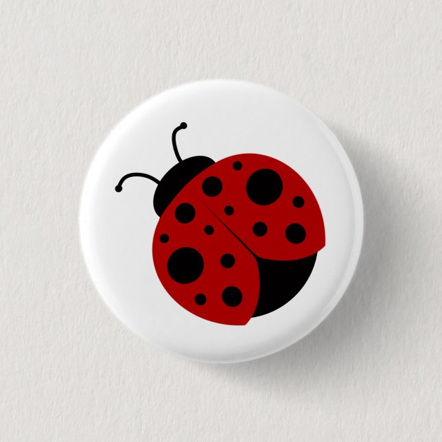 Cute Ladybug Button (Front)