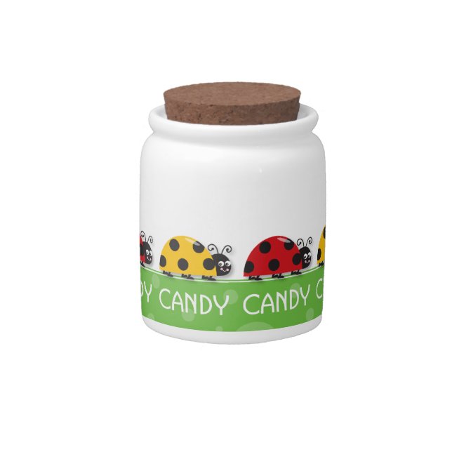 Cute Ladybug Candy Jar (Front)