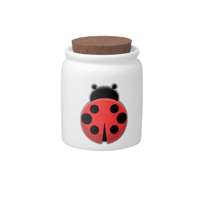 Cute Ladybug Candy Jar (Front)