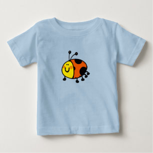 Cute Ladybug Cartoon Baby T-Shirt