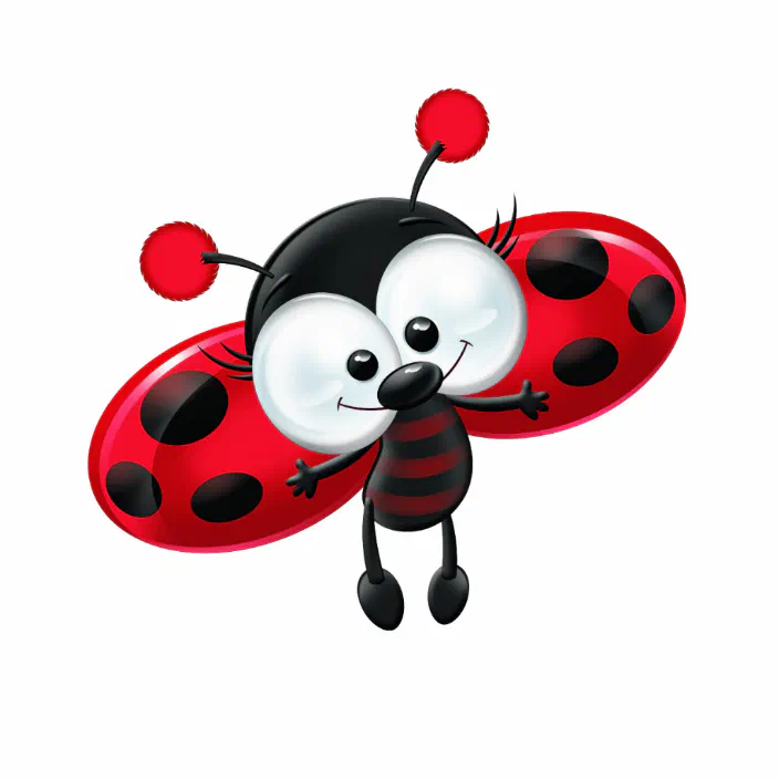 Cute Ladybug Cartoon Cutout Zazzle Com