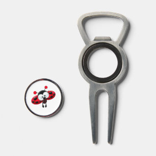 Cute ladybug cartoon divot tool