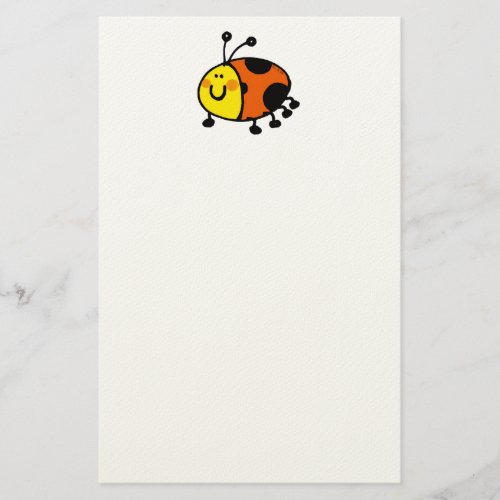 Cute Ladybug Cartoon for Kids and Nature Lovers Stationery