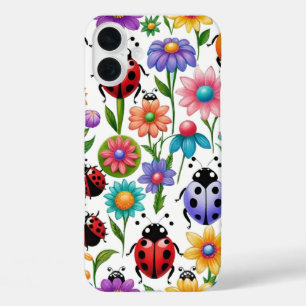 Cute ladybug iPhone 16 plus case