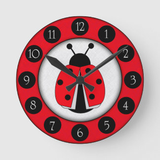 Cute Ladybug Clock