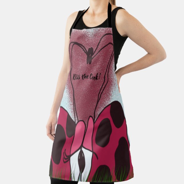 Cute Ladybug Couple  Apron (Insitu)