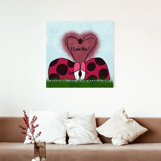 Cute Ladybug Couple  Metal Print (Creator Uploaded)