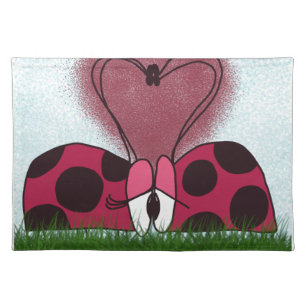 Cute Ladybug Couple Placemat