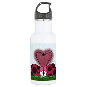 Cute Ladybug Couple Stainless Steel Water Bottle