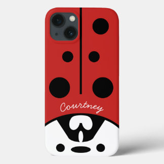 Cute Ladybug Customizable iPhone 13 Case