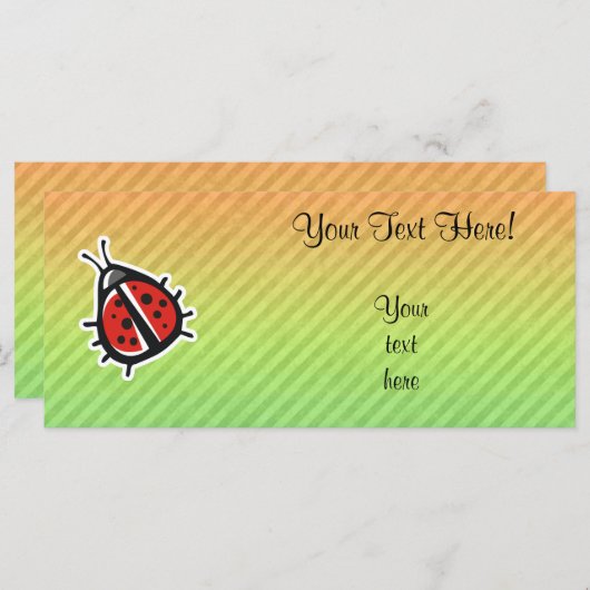 Cute Ladybug Design (Front/Back)