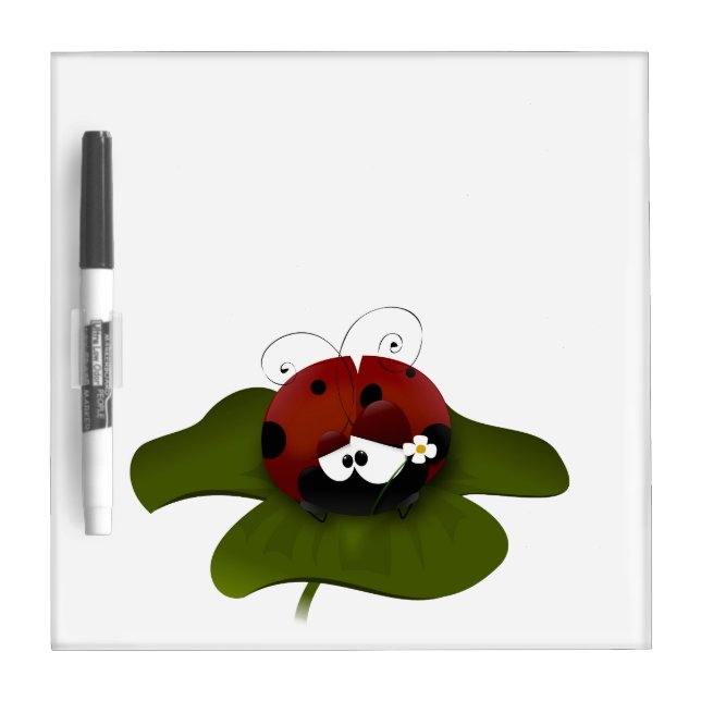 Cute Ladybug Dry-Erase Board (Front)