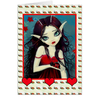 Cute Ladybug Fairy Card