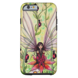 Cute Ladybug Fairy Fantasy Illustration Tough iPhone 6 Case