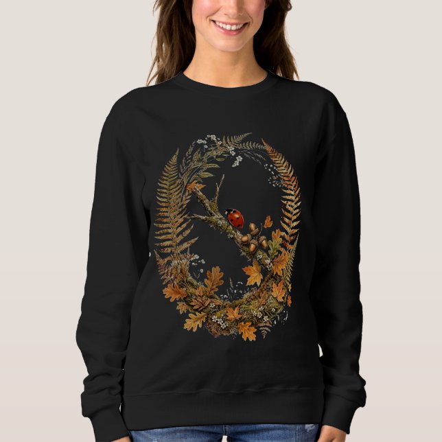 Cute Ladybug Fall Sweatshirt (Front)