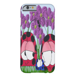 Cute Ladybug Family Illustration Barely There iPhone 6 Case