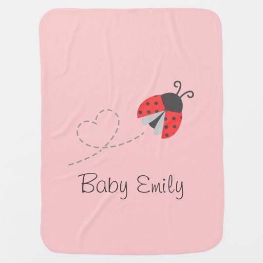 Cute Ladybug for Baby Girls Baby Blanket