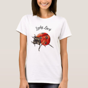 Cute Ladybug Graphic Women's T-Shirt