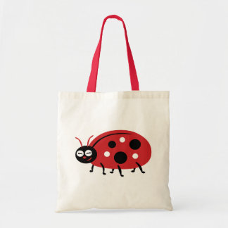 Cute Ladybug Grocery Tote Bag