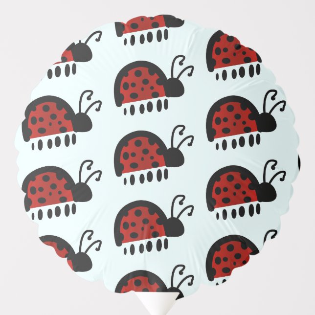 Cute Ladybug Illustration Balloon (Front)