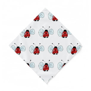 Cute Ladybug Illustration Bandana
