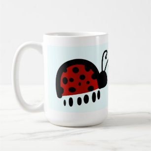 Cute Ladybug Illustration Coffee Mug