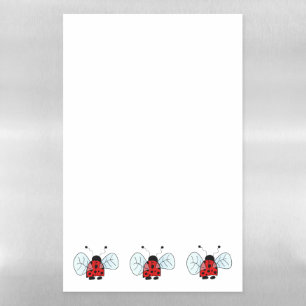 Cute Ladybug Illustration Magnetic Dry Erase Sheet
