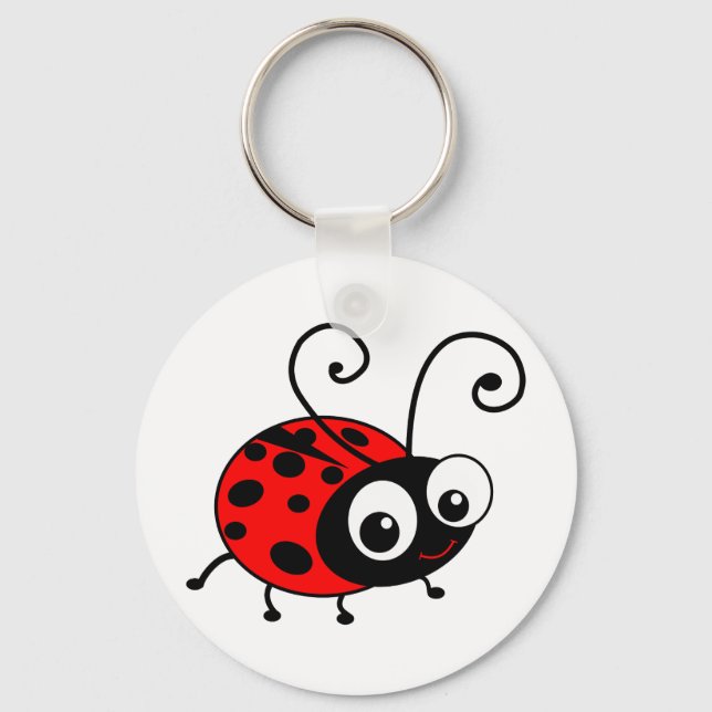 Cute Ladybug Keychain (Front)