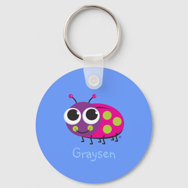 Cute Ladybug Keychain (Front)