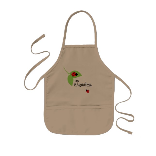 Cute Ladybug Kid's Apron (Front)